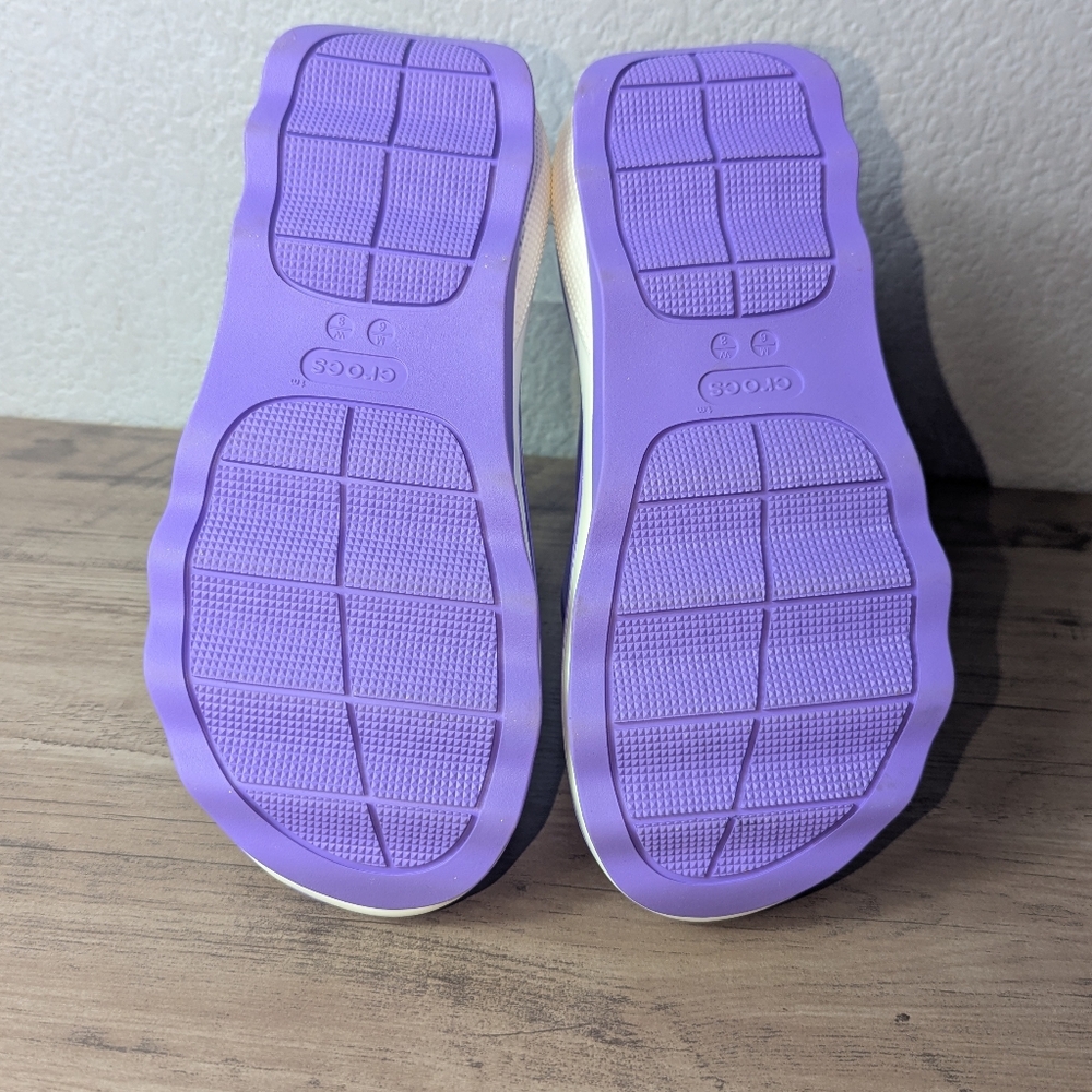 Crocs Mega Crush Triple Strap Platform Sandals Women's 8 Purple - Picture 7 of 13